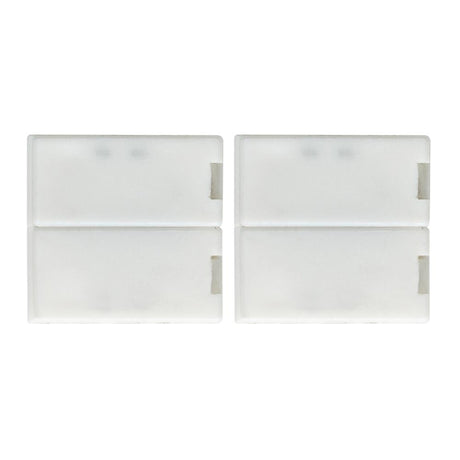 MaxLED Clip-to-Clip Verbinder 2er-Pack für unbeschichtete Strips, weiß, zum Verbinden gekürzter LED-Streifen
