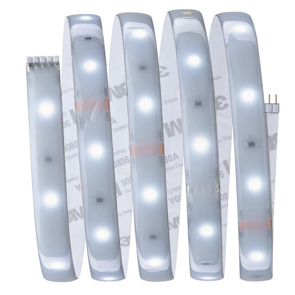 MaxLED Strip 250 Warmweiß 1,5m Basisset, LED-Lichtband mit Vorschaltgerät und IP44-Beschichtung für Feuchträume