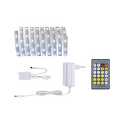 MaxLED Strip 250 Weiß Basis-Set 3m beschichtet Weiß 24VA mit Vorschaltgerät und IR-Fernbedienung
