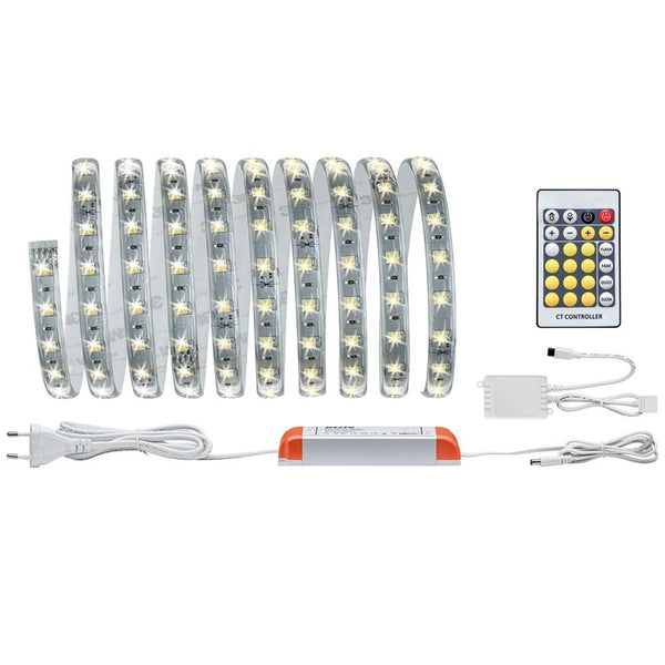 MaxLED Tunable White Basisset beschichtet 3m 20W Weißlichtsteuerung LED-Strip mit Controller und Netzteil