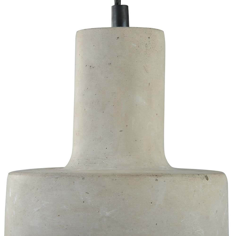 Broni Beton-Pendellampe Ø 16cm aus Beton mit stilvollem Deckenbaldachin für moderne Räume.
