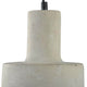 Broni Beton-Pendellampe Ø 16cm aus Beton mit stilvollem Deckenbaldachin für moderne Räume.