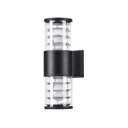 Bronx Außen Wandlampe 2-flammig aus Metall mit Glasdiffusor, korrosionsbeständig und für LED-Lampen empfohlen