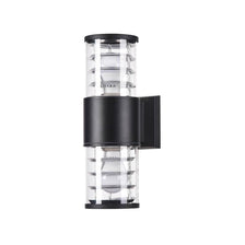Bronx Außen Wandlampe 2-flammig aus Metall mit Glasdiffusor, korrosionsbeständig und für LED-Lampen empfohlen