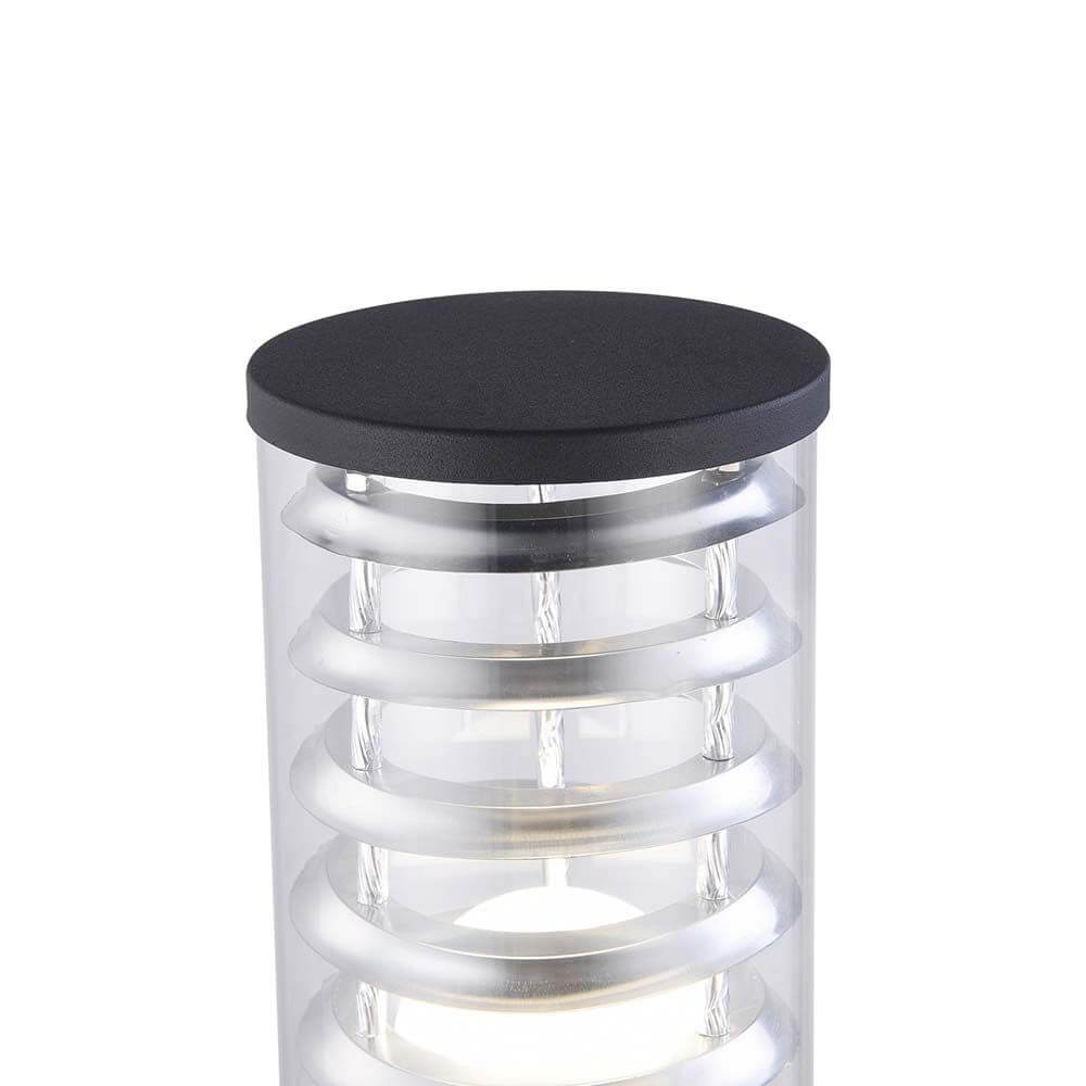 Bronx Pollerleuchte IP54 - moderne Pollerleuchte aus Metall und Glas, widerstandsfähig gegen Korrosion.
