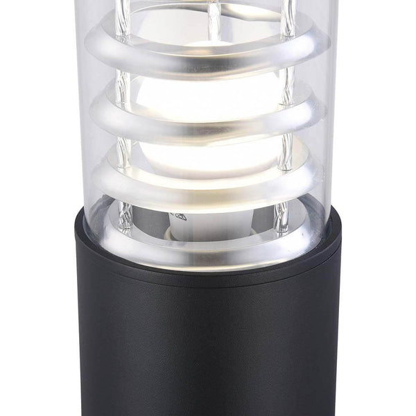Bronx Pollerleuchte IP54 aus Metall mit Glasdiffusor, korrosionsbeständig und für LED-Lampen empfohlen.