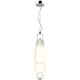 Collar LED-Hängeleuchte aus Glas Large mit klaren und matten Glaskugeln, höhenverstellbar.