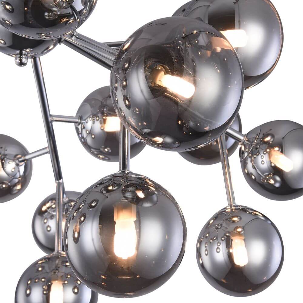 Dallas taklampa 20-flg. med glasbollar