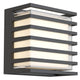 DowningStreet LED-Außenwandleuchte IP65 in modernem Design mit mattem Glas und integrierten SMD-LEDs.