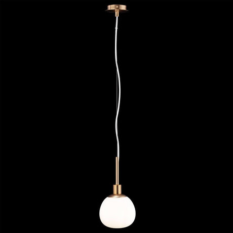 Suspension Erich e en métal de haute qualité et corps en verre dépoli au design moderne.