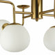 Erich Hängeleuchte mit Metallrahmen und mattierten Glasdiffusoren, elegantes Design für moderne Innenräume.