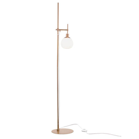 Erich floor lamp 155 cm made of high-quality metal with frosted glass diffusers, adjustable and modern.