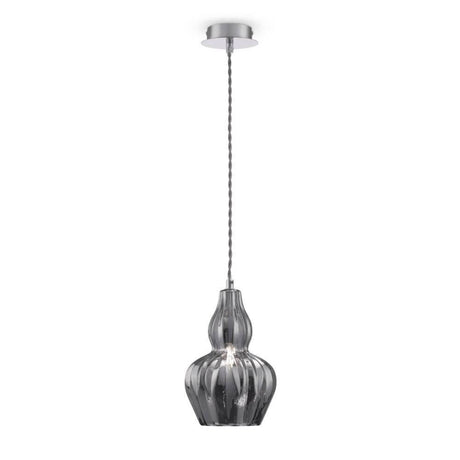 Suspension Eustoma au design élégant en verre, idéale pour un intérieur moderne.