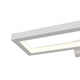 Everett LED Wandleuchte mit sandgestrahltem weißen Metallrahmen und integriertem LED Modul.
