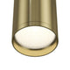Focus S Deckenstrahler Mini in elegantem goldenen Design mit modernem LED-Licht.