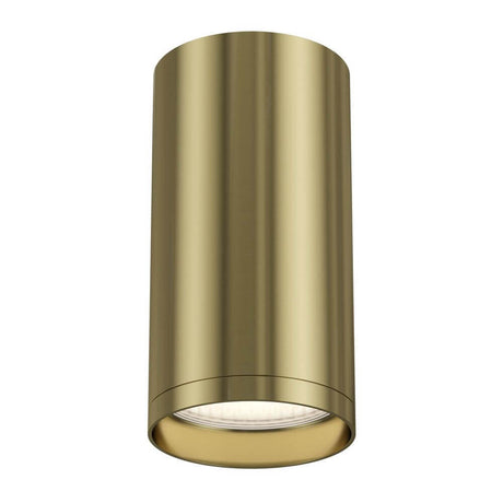 Focus S Deckenstrahler Mini in elegantem Golddesign für stilvolle Beleuchtung.