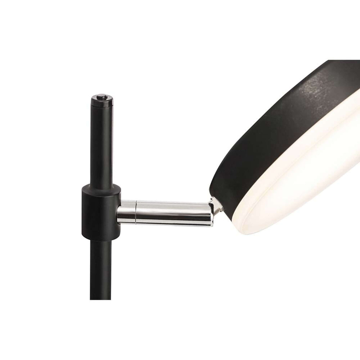 Fad LED Tischleuchte mit drehbarem Leuchtenschirm und Softdimmer-Funktion.