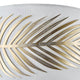 Farn Wandleuchte Metall Textil mit dekorativem Metallmuster und hochwertigem Stoffbezug.