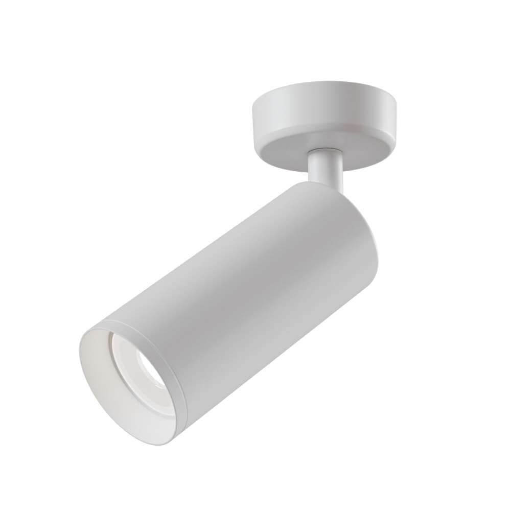 Focus Decken-Spot Metall Weiß - pulverbeschichteter Aluminium-Korpus, horizontal und vertikal verstellbar.