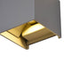 Fulton LED-Wandleuchte Außen eckig IP54 mit einstellbarem Lichtstrahl und modernem Metalldesign.