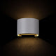 Fulton LED-Außenwandlampe rund IP54: moderne Metalllampe mit einstellbarem LED Lichtstrahl