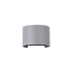 Fulton LED-Außenwandlampe rund IP54 in modernem, grauem Metalldesign für Außenbereiche.