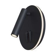Ios176 LED-Wandleuchte in Schwarz, moderne schwarze Wandlampe mit verstellbarem Leuchtenkopf