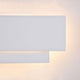 Kona LED Wandleuchte Weiß mit Metallrahmen und LED Modul, modernes Design für stilvolle Beleuchtung.