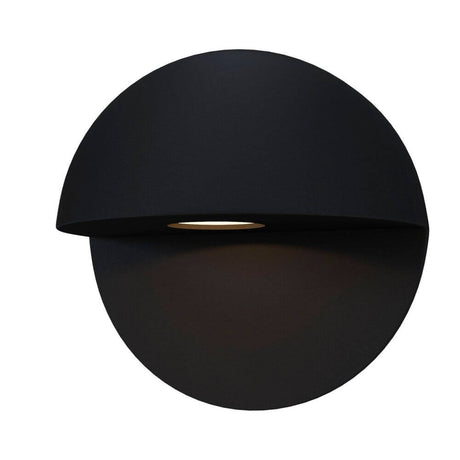 Mezzo LED-Wandleuchte Außen IP54 in schwarz für stufen- und wegbelichtung mit Treiber und Installationsbecher.