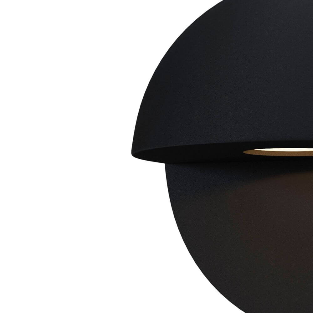 Mezzo LED-Wandleuchte Außen IP54 in schwarzem Design für stufen- und wegbasierte Beleuchtung.