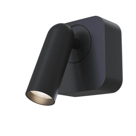 Spot mural Mirax LED orientable à 350° dans un design noir moderne, idéal pour un éclairage ciblé.