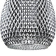 Moreno Pendellampe mit verchromtem Metallrahmen und eleganten Glasornamenten im facettierten Design.