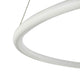 Nola LED Pendelleuchte Ø 60cm, eleganter hängender Ring in Weiß, modernes Design für stilvolle Beleuchtung.
