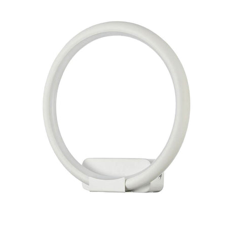 Nola LED Væglampe hvid i moderne design, rund form, ideel til stilfuld belysning.