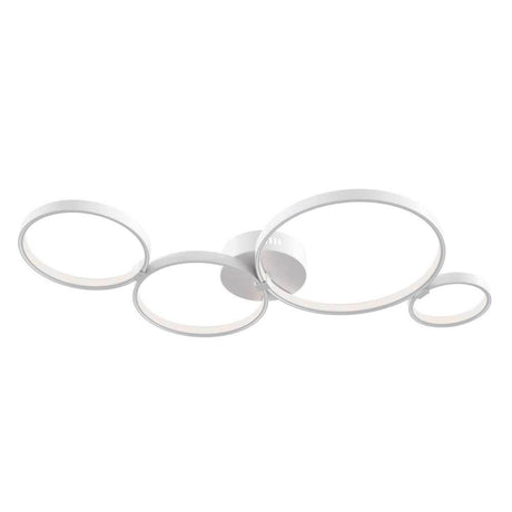 Lampe de plafond Olympia en métal au design moderne avec module LED intégré dans un cadre en métal.