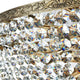 Palace Kronleuchter Ø 100cm Gold-Antik mit glänzenden Kristallen und elegantem Metallrahmen.