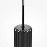 LED Hängeleuchte Ordo XL, elegantes Design in Schwarz, Ø 8cm, ideal für moderne Innenräume.