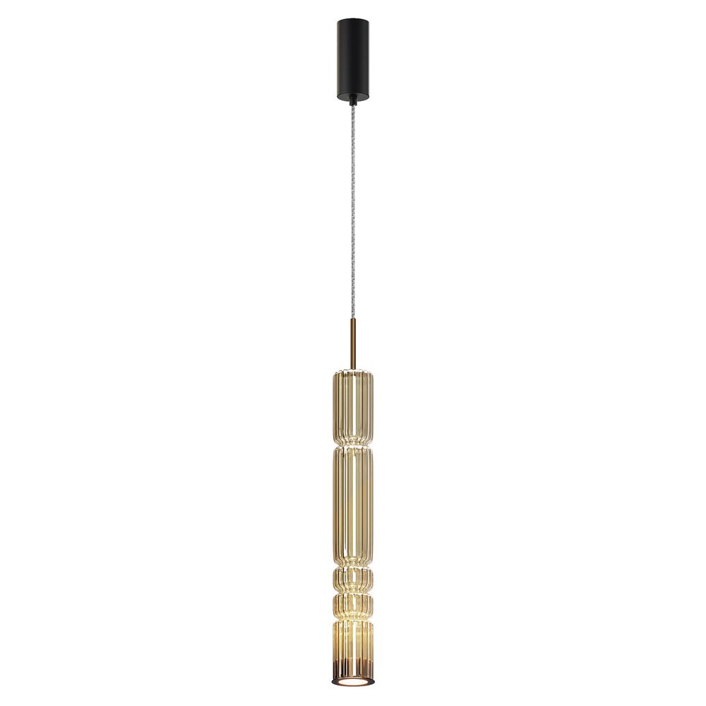 LED Hängeleuchte Ordo XL mit elegantem Design und klarem Glas, ideal für moderne Innenräume.