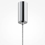 LED Hängeleuchte Ordo XL mit chrome-finish und abgehängtem Kabel, elegantes Design für stilvolle Beleuchtung.