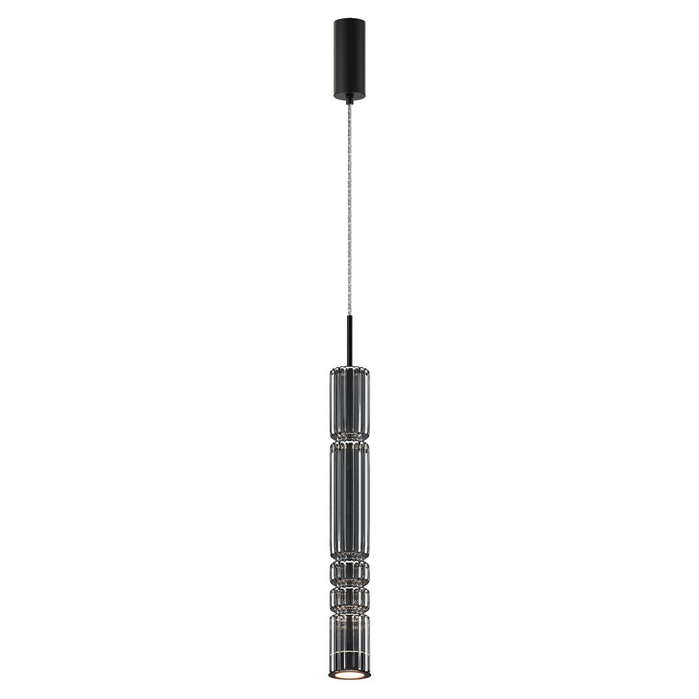 LED Hängeleuchte Ordo XL in Schwarz, Ø 8cm, modernes Design für stilvolle Innenräume