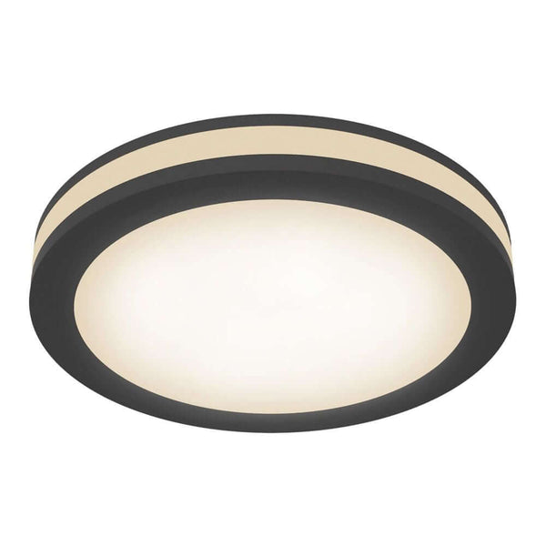 Phanton LED-Einbauleuchte rund in Schwarz, Ø 9,5 cm, moderne Deckenleuchte