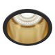 Reif Einbaustrahler klein mit goldener Innenverkleidung und schwarzem Rahmen für moderne Beleuchtung.