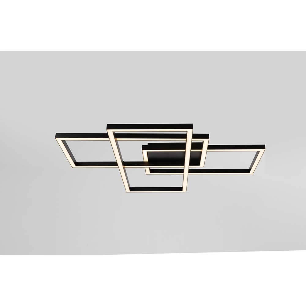 Rida LED Deckenleuchte mit Metallrahmen und acryl Diffusor, modernes Design für stilvolle Innenräume.