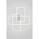 Rida LED Deckenleuchte mit modernem Metallrahmen und elegantem Acryl-Diffusor.