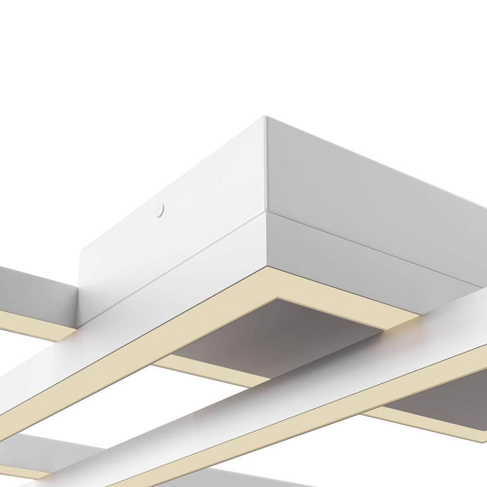 Rida LED Deckenleuchte mit Metallrahmen und integriertem LED Modul, Acryl-Diffusor in modernem Design.