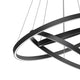 Rim LED Hängeleuchte 3-Ringe in Schwarz, modern und elegant, ideal für stilvolle Innenräume.