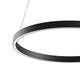 Rim LED Ring Pendellampe in Schwarz, modernes Design mit LED-Beleuchtung, ideal für stilvolle Innenräume.