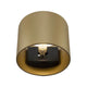 Rond Wandleuchte in Mattgolden Finish mit modernem Zylinderdesign für stilvolle Wandbeleuchtung.