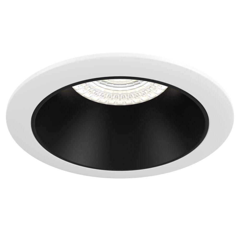 Share Einbauleuchte in runder Form mit schwarzem Innenraum und weißem Rahmen für modernes Lichtdesign.