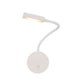 Stem LED Wand-Leselampe mit flexiblem Neigungswinkel und LED Modul, aus robustem Metall gefertigt.